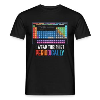 Chemistry scientist - Men's T-Shirt - black - Front - AI Model Male 178 light (178cm)