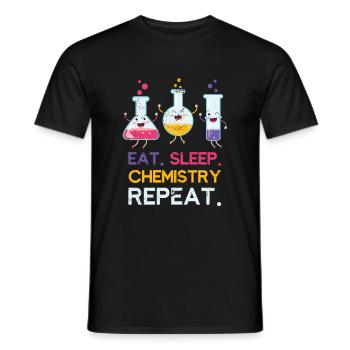 Enfants chimie - T-shirt homme - noir - Devant - AI Model Male 178 light (178cm)