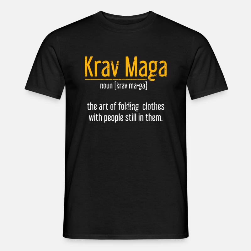 Krav Maga Mossad - Männer T-Shirt - Schwarz