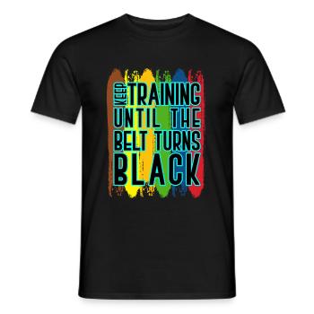 karaté - T-shirt homme - noir - Devant - AI Model Male 178 light (178cm)