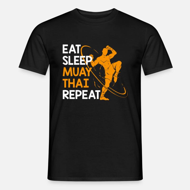 Muay Thai - Männer T-Shirt - Schwarz