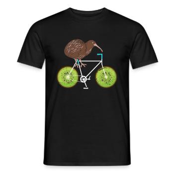 Neuseeland Kiwi Geschenk - Männer T-Shirt - Schwarz - Vorne - AI Model Male 178 light (178cm)