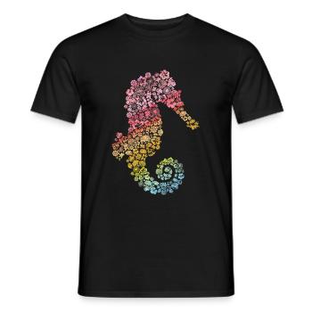 Seepferdchen - Männer T-Shirt - Schwarz - Vorne - AI Model Male 178 light (178cm)