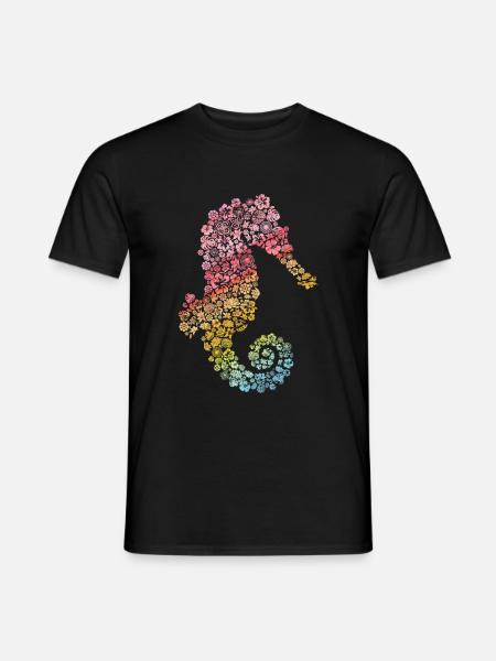 Seahorse - Men's T-Shirt - black