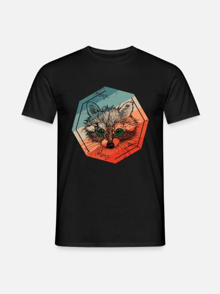 Ours raton laveur - T-shirt homme - noir