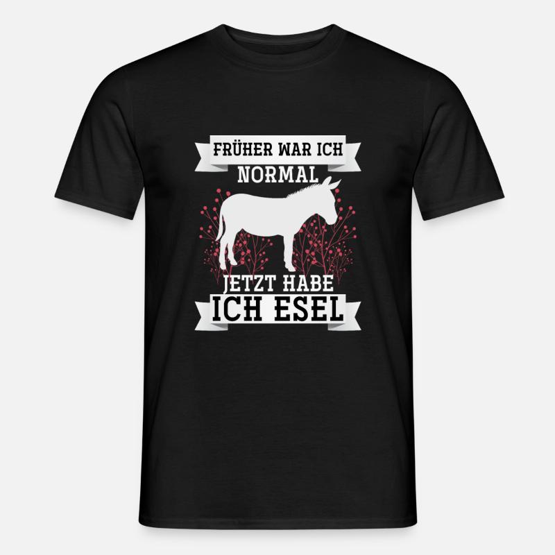 Esel - Männer T-Shirt - Schwarz