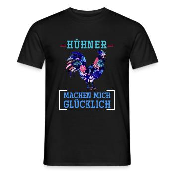 Huhn Ei - Männer T-Shirt - Schwarz - Vorne - AI Model Male 178 light (178cm)