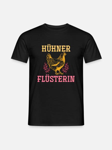 Huhn - Männer T-Shirt - Schwarz