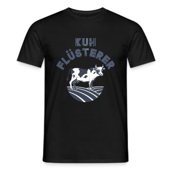 Kuh Bauernhof - Männer T-Shirt - Schwarz - Vorne - AI Model Male 178 light (178cm)