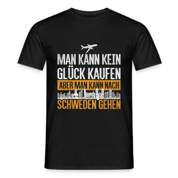 Schweden - Männer T-Shirt - Schwarz - Vorne - AI Model Male 178 light (178cm)