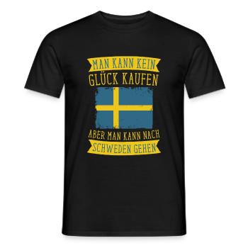 Schweden Skandinavien Schwede - Männer T-Shirt - Schwarz - Vorne - AI Model Male 178 light (178cm)