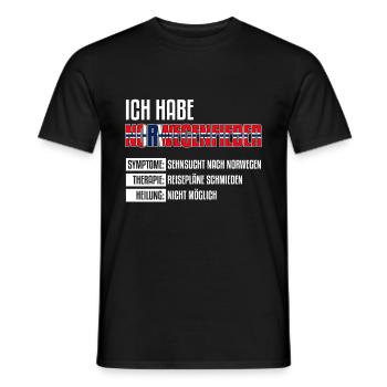 Norwegen Geschenk - Männer T-Shirt - Schwarz - Vorne - AI Model Male 178 light (178cm)