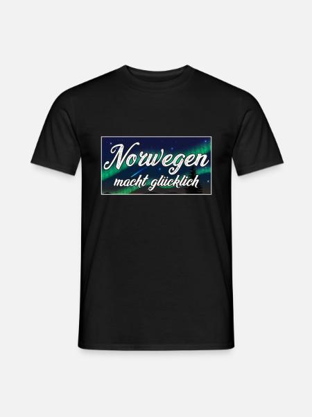 Norwegen Skandinavien Norweger - Männer T-Shirt - Schwarz