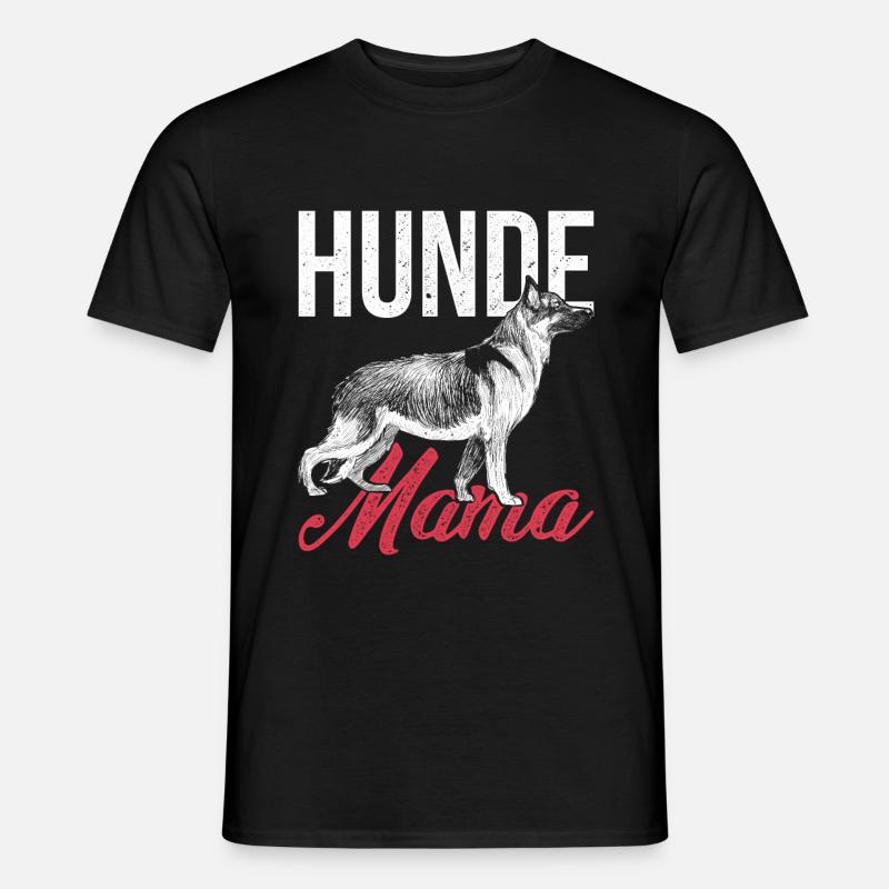 Deutsche Schäferhund - Männer T-Shirt - Schwarz