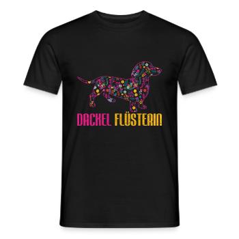 Dackel Hund - Männer T-Shirt - Schwarz - Vorne - AI Model Male 178 light (178cm)