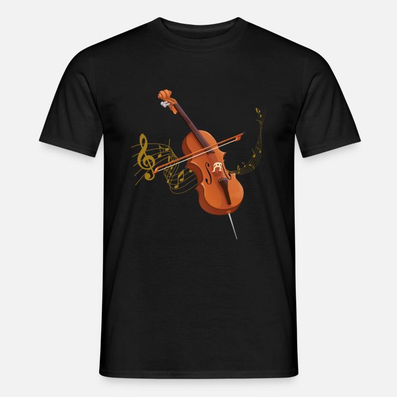 Cello - Männer T-Shirt - Schwarz