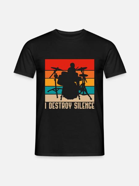 Tambours - T-shirt homme - noir