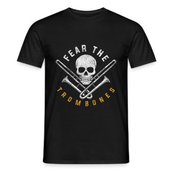 Posaune Musiker Orchester - Männer T-Shirt - Schwarz - Vorne - AI Model Male 178 light (178cm)