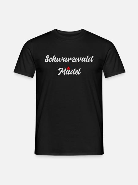 Schwarzwald Mädel Schwabe Bollenhut Geschenk - Männer T-Shirt - Schwarz