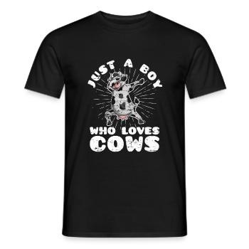 Vache - T-shirt homme - noir - Devant - AI Model Male 178 light (178cm)