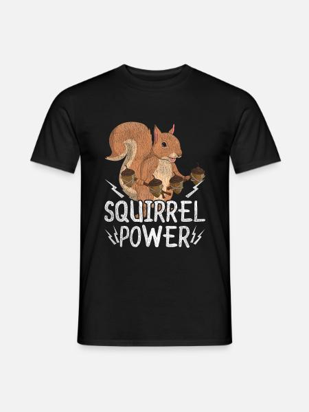 Écureuil animal mignon - T-shirt homme - noir