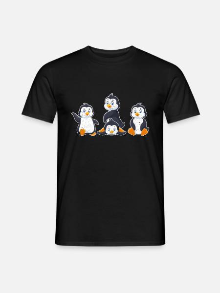 Penguin Antarctica - Men's T-Shirt - black