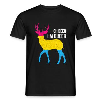 Pansexual Queer - Men's T-Shirt - black - Front - AI Model Male 178 light (178cm)
