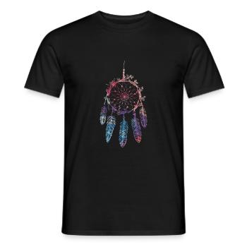 Attrapeur de rêves - T-shirt homme - noir - Devant - AI Model Male 178 light (178cm)