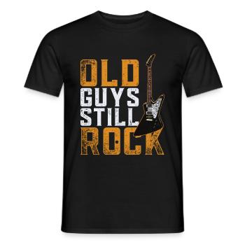 Instrument de musicien de guitare - T-shirt homme - noir - Devant - AI Model Male 178 light (178cm)