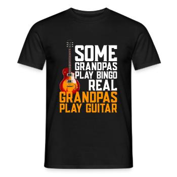 Guitare - T-shirt homme - noir - Devant - AI Model Male 178 light (178cm)