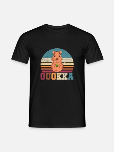 Quokka Australia animal lover - Men's T-Shirt - black
