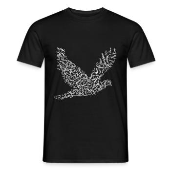 Amoureux des oiseaux liberté paix paix - T-shirt homme - noir - Devant - AI Model Male 178 light (178cm)