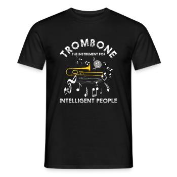 Posaune Orchester - Männer T-Shirt - Schwarz - Vorne - AI Model Male 178 light (178cm)