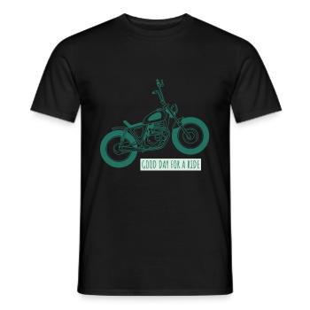 Motorbike Lover Bike Scooter Chopper - Men's T-Shirt - black - Front - AI Model Male 178 light (178cm)