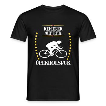 RENTNER AUF DER ÜBERHOLSPUR - Männer T-Shirt - Schwarz - Vorne - AI Model Male 178 light (178cm)