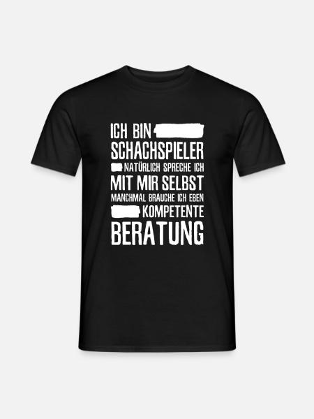 Schachspieler Schach Spruch Schachspiel - Männer T-Shirt - Schwarz