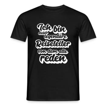 Reiseleiter Legende Reiseführer legendär Touristen - Männer T-Shirt - Schwarz - Vorne - AI Model Male 178 light (178cm)