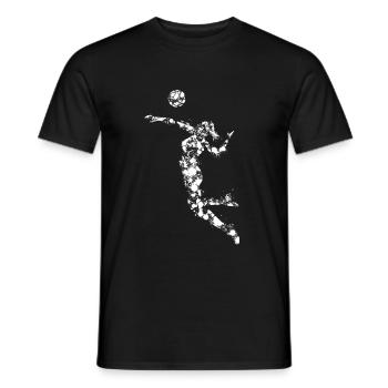 Volleyball Design for girls and women - Men's T-Shirt - black - Front - AI Model Male 178 light (178cm)