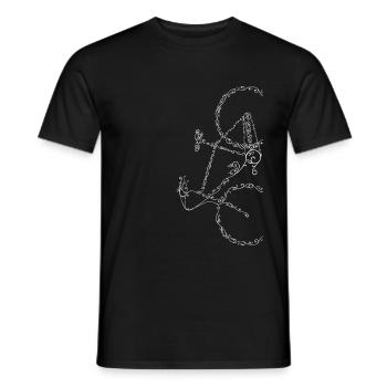 Fahrrad Radfahrer Geschenk - Männer T-Shirt - Schwarz - Vorne - AI Model Male 178 light (178cm)