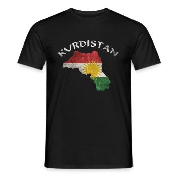 Cadeau kurde drapeau kurde - T-shirt homme - noir - Devant - AI Model Male 178 light (178cm)