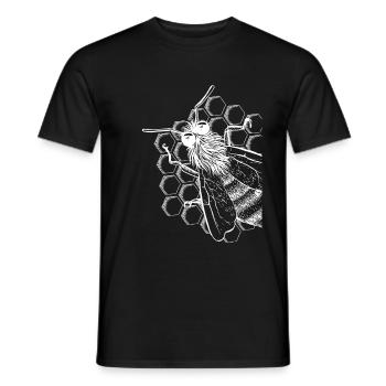 Imker Bienen Geschenk Honig Motiv - Männer T-Shirt - Schwarz - Vorne - AI Model Male 178 light (178cm)