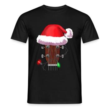 Noël cadeau musicien idée cadeau de Noël - T-shirt homme - noir - Devant - AI Model Male 178 light (178cm)