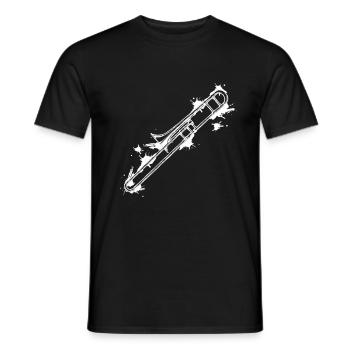 Trombone - T-shirt homme - noir - Devant - AI Model Male 178 light (178cm)