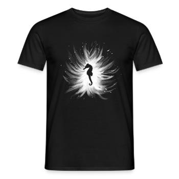 Sea horse - Men's T-Shirt - black - Front - AI Model Male 178 light (178cm)
