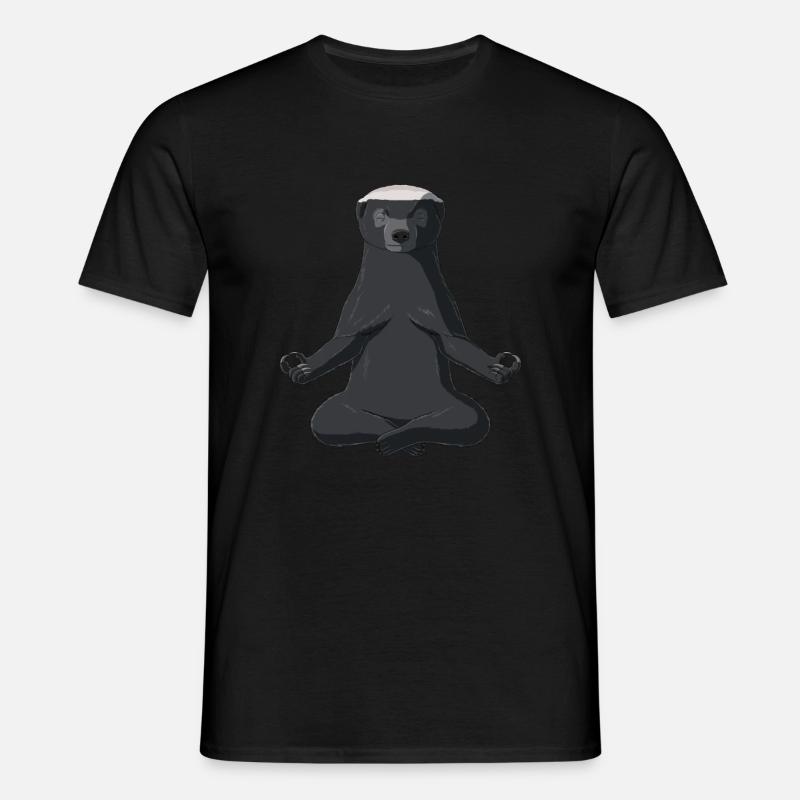 Honung grävling - T-shirt herr - svart