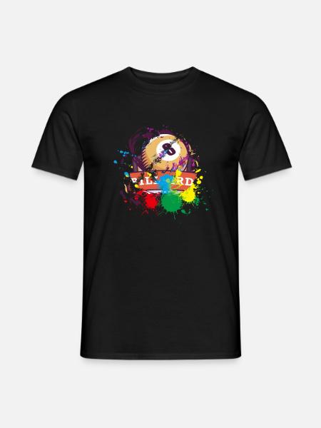 Billard Geschenk für Billard Spieler - Männer T-Shirt - Schwarz