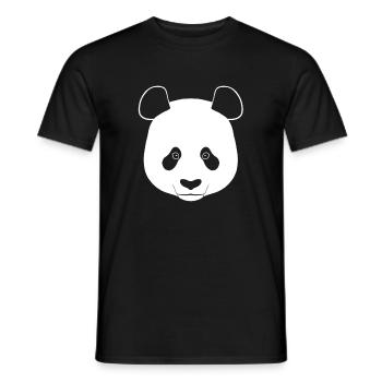 Panda - Männer T-Shirt - Schwarz - Vorne - AI Model Male 178 light (178cm)