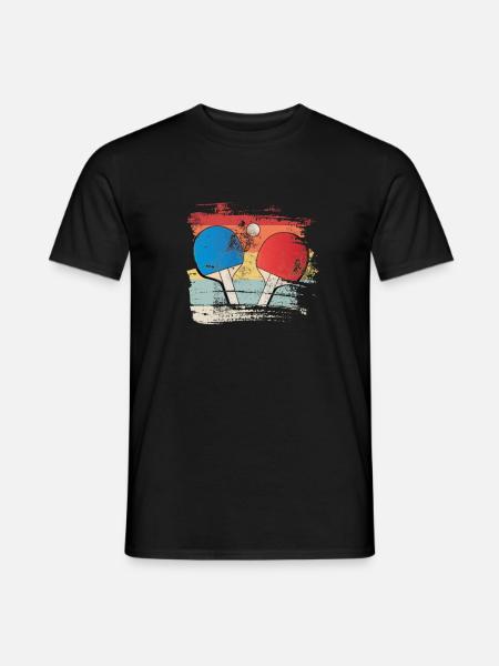 Cadeau de ping-pong pour joueur de ping-pong - T-shirt homme - noir