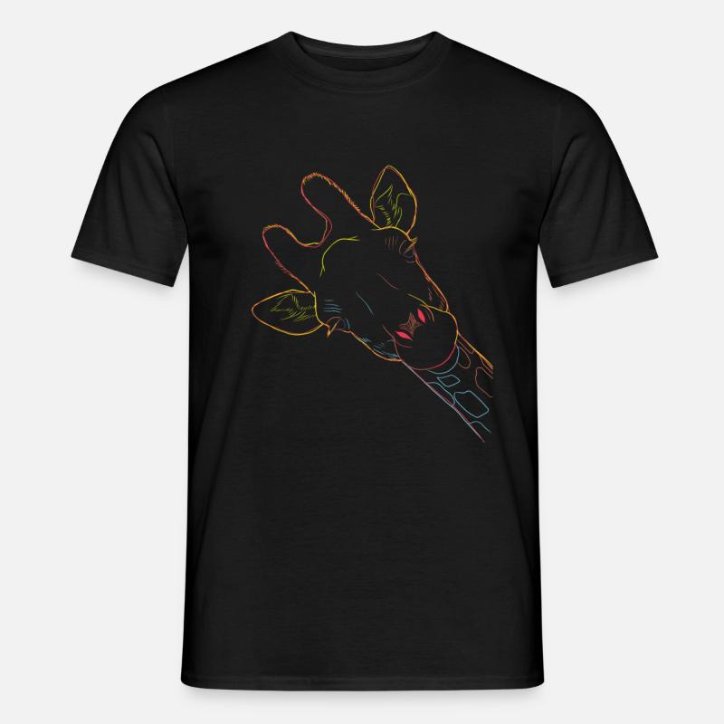 Giraffe - Männer T-Shirt - Schwarz