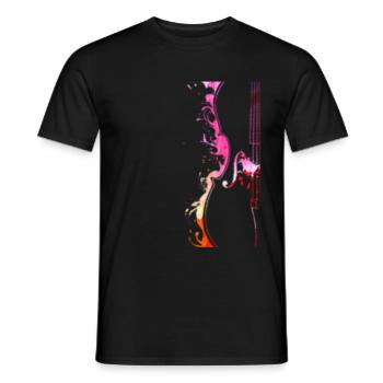 Violoncelle musicien cadeau pour violoncelle joueur - T-shirt homme - noir - Devant - AI Model Male 178 light (178cm)